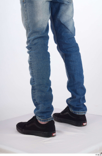 Dio black sneakers blue jeans calf casual dressed 0004.jpg